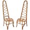 Stühle aus Rattan & Bambus, 1960er, 2er Set 1