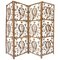 Four-Panel Rattan Screen Room Divider, 1940s, Image 1