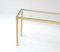 French Brass Console Table with Glass Top, 1970s 3