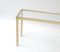 French Brass Console Table with Glass Top, 1970s, Image 4