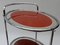 Oval Chrome and Glass Mirrored Bar Cart, 1950s 8