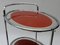 Oval Chrome and Glass Mirrored Bar Cart, 1950s, Image 8