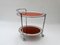 Oval Chrome and Glass Mirrored Bar Cart, 1950s 6