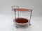 Oval Chrome and Glass Mirrored Bar Cart, 1950s, Image 6