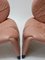 Pink Leather Lounge Chairs, 1970s, Set of 2, Image 5