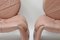 Pink Leather Lounge Chairs, 1970s, Set of 2 3