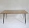 Italian Desk/ Dining Table with Wood Top and Black Metal Legs, 1950s 2
