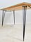 Italian Desk/ Dining Table with Wood Top and Black Metal Legs, 1950s 11