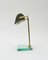 Italian Glass and Brass Desk Lamp, 1940s 3
