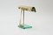 Italian Glass and Brass Desk Lamp, 1940s 4