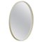 Round Wooden Mirror with White Lacquered Frame, 1970s 1