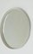 Round Wooden Mirror with White Lacquered Frame, 1970s 3