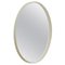 Round Wooden Mirror with White Lacquered Frame, 1970s, Image 1