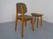 Beech Chair & Stool, 1960s, Set of 2 5