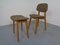 Beech Chair & Stool, 1960s, Set of 2, Image 3