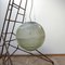 Industrial French Glass Hanging Lamp from Holophane, 1950s 3