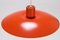 Rote Vintage Deckenlampe von Poul Henningsen für Louis Poulsen, 1980er 4