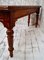 Victorian Oak Library Table with Leather Top 11