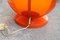 Pop Art Orange White Ball Table Lamp from Guzzini, 1960s 4