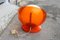 Pop Art Orange White Ball Table Lamp from Guzzini, 1960s 5
