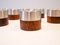 Mid-Century Danish Rosewood Candleholders by nissen richard, Set of 10 2