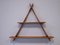 Danish Triangular Teak Wall Shelf in the style of Peder Moos, 1950s, Image 3