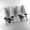 Mid-Century Brass and Opaline Sconces in the Style of Stilnovo, 1950s, Set of 2 2