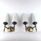 Mid-Century Brass and Opaline Sconces in the Style of Stilnovo, 1950s, Set of 2 9