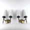 Mid-Century Brass and Opaline Sconces in the Style of Stilnovo, 1950s, Set of 2, Image 9