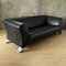Black Leather 2-Seat Sofa by Rolf Benz, 2000s 5