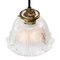 Mid-Century French Holophane Glass Pendant Light, Image 3