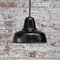 VIntage Dutch Black Enamel Ceiling Lamp by Philips, 1950s 4
