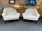 French Bouclé Fabric Lounge Chairs by Charles Ramos, 1950s, Set of 2 1