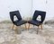 Vintage Black Leather Lounge Chairs by Unknown for Stol Kamnik, 1962, Set of 2 10