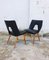 Vintage Black Leather Lounge Chairs by Unknown for Stol Kamnik, 1962, Set of 2 3