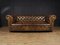 English Hand Dyed Leather Chesterfield Sofa with Buttoned Seat, 1960s 12