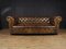 English Hand Dyed Leather Chesterfield Sofa with Buttoned Seat, 1960s, Image 12