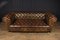 English Hand Dyed Leather Chesterfield Sofa with Buttoned Seat, 1960s, Image 11