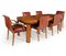 English Art Deco Dining Table & Chairs Set, 1930s, Set of 7, Image 1