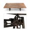 Industrieller Holztablett Tisch 3
