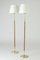 Brass and Leather Floor Lamps from Böhlmarks, Set of 2, Image 2