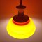 Mid-Century Orange Glass Pendant Lamp, 1970s, Image 5