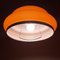 Lampe à Suspension Mid-Century en Verre Orange, 1970s 6
