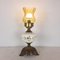 Lampe de Bureau Vintage en Verre de Porcelaine, 1960s 6
