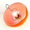 Mid-Century Orange Glass Pendant Lamp, 1970s, Italy, Image 6