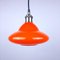 Orange Glass Pendant Lamp, 1970s 1