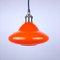 Orange Glass Pendant Lamp, 1970s, Image 1