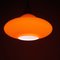 Lampe à Suspension en Verre Orange, 1970s 4