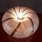 Mid-Century Swirl Murano Glas Decken- oder Wandlampe, Italien 8