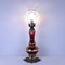 Vintage Italian Red and Gold Glass Table Lamp, 1970s 3